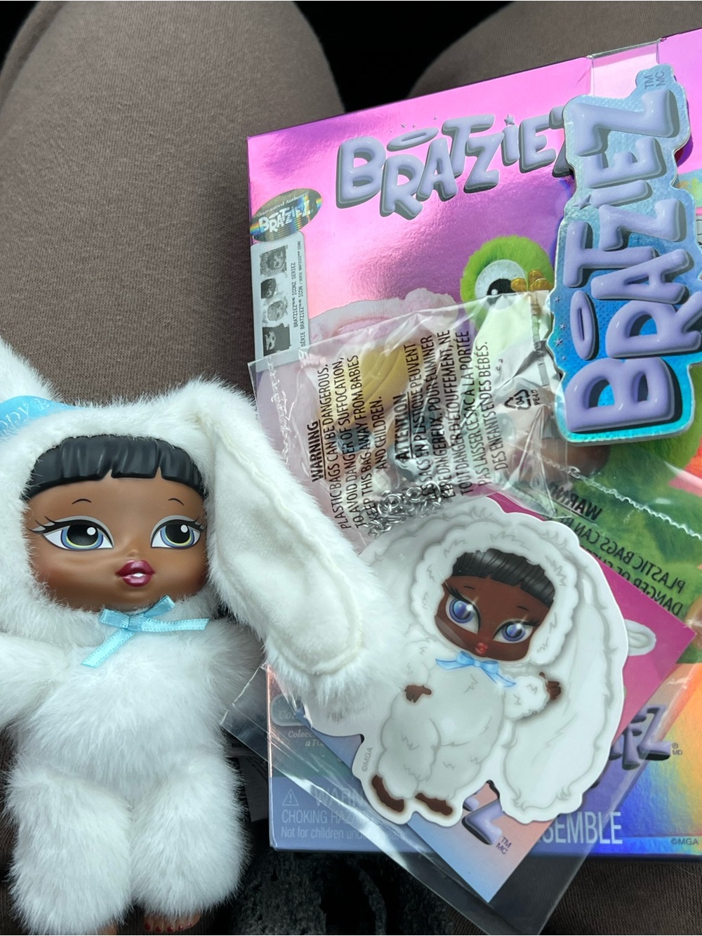 Bratzillaz White Bunny Outfit Bratz Doll with Hooded Fur Costume